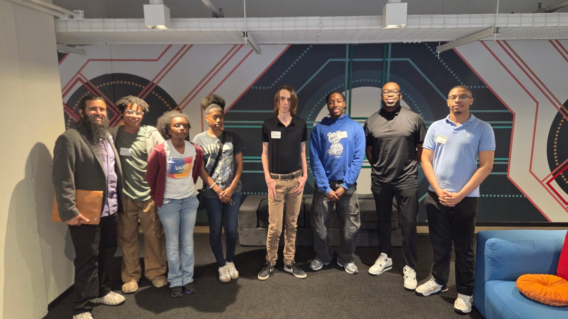 F7 interns gathered together during the summer pilot in St. Louis