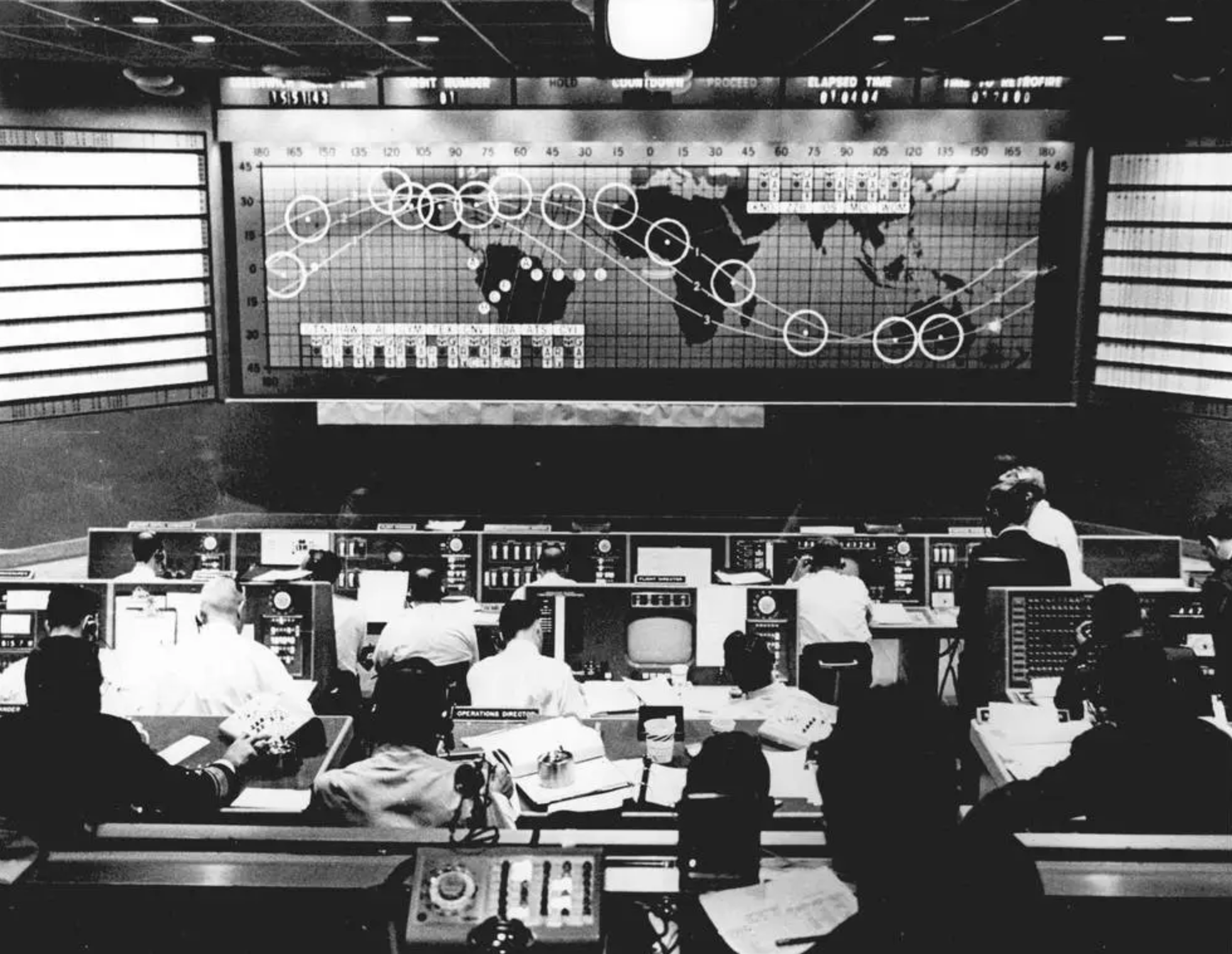 Friendship 7 mission control center, 1962
